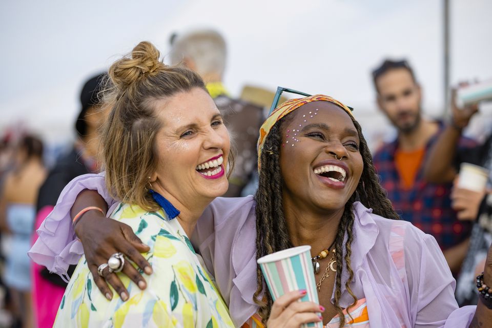 'Rather than seeing an event as content to be captured for social media, at least we’re happier to just embrace the moment; even if embracing the moment means partying like it’s still 1999'. Photo: Getty