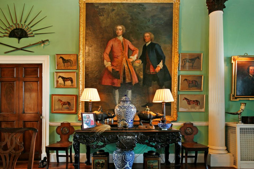 One of the reception rooms at Glin.