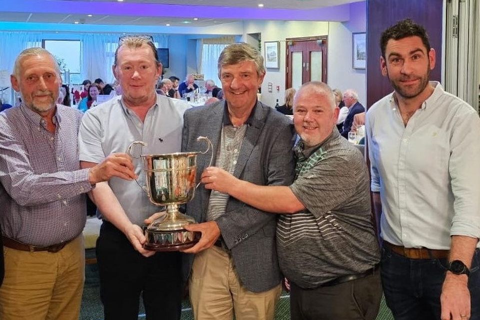The winning 2023 Kilquade Cup team, who accepted their prize from Barry Doyle from Arboretum Kilquade the competition sponsor.