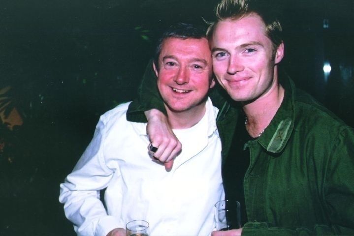 Falling out: Louis Walsh with Ronan Keating
