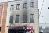 thumbnail: A car hit the front of the building on Tullow Street at around 2.30am (Photo: @CarlowWeather)