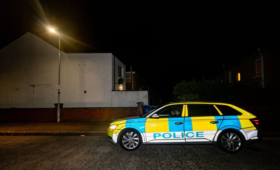 Police at the scene on Melrose Street, south Belfast. Credit: Kevin Scott for Belfast Telegraph