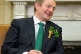 thumbnail: Irish Prime Minister Enda Kenny smiles during a meeting with President Barack Obama in the Oval Office of the White House in Washington, Tuesday, March 17, 2015. (AP Photo/Jacquelyn Martin)