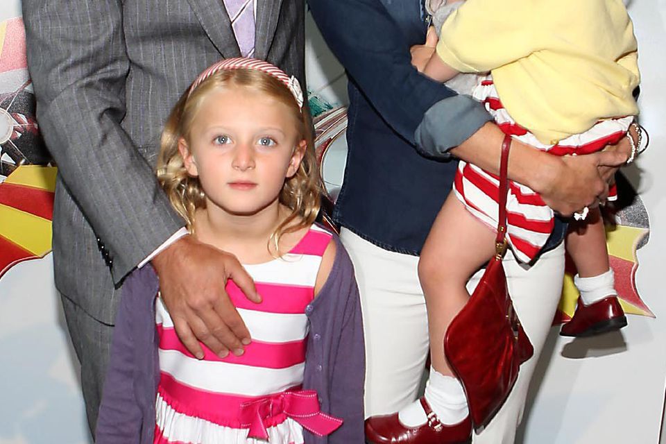 Victoria Smurfit, Doug Baxter and daughters Evie and Ridley in 2010