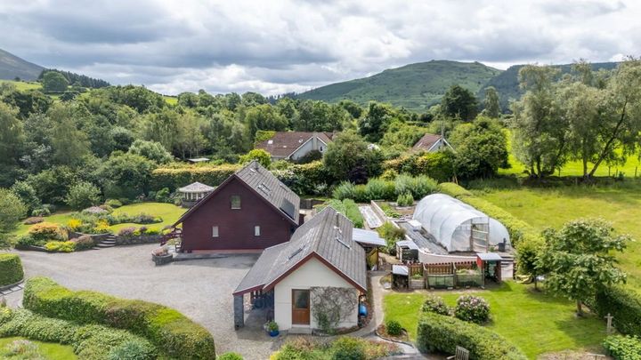 Scandinavian lodge in Wicklow with zen area and firepit on the market for €425,000