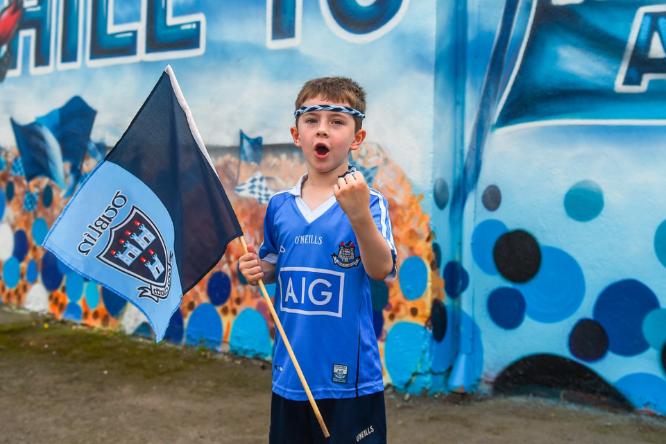Dublin supporter Evan Price, aged 6, from Cabra. Photo: Sportsfile