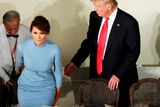 thumbnail: U.S. President Donald Trump and first lady Melania attend the Inaugural luncheon at the National Statuary Hall in Washington, U.S, January 20, 2017.  REUTERS/Yuri Gripas