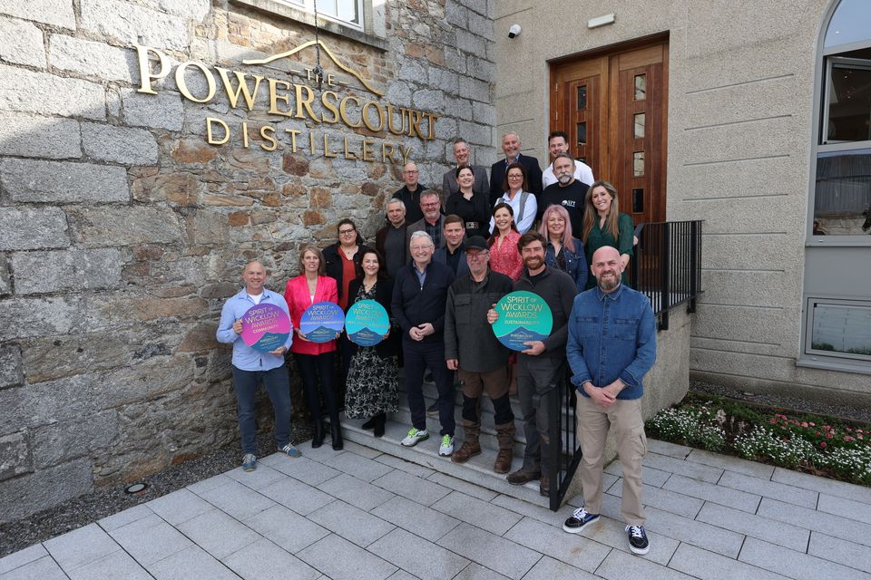 The Powerscout Distillery team with the 2023 Spirit of Wicklow award winners.  