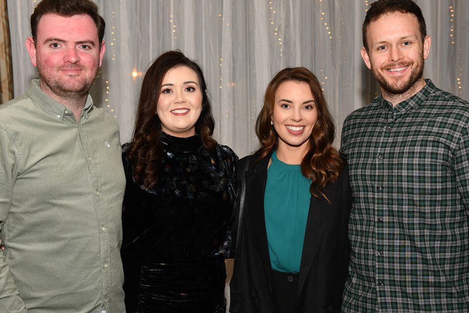 Conor and Clodagh Curran with April Thornton and Stephen Martin at the fundraiser held in the Crowne Plaza in aid of the North Louth Hospice and Do It for Dickie. Photo: Ken Finegan/www.newspics.ie