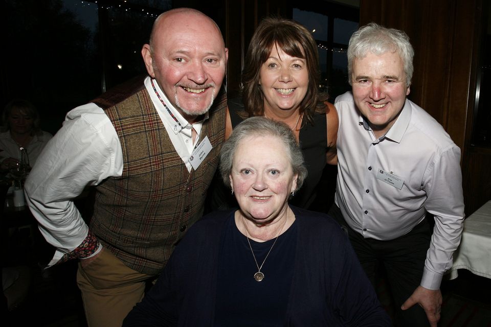John Byrne, Joan Pender, Pat O'Toole and Eileen Martin at the FCJ Bunclody class of 1978 to 1983 Reunion in Bunclody Golf Club. Photo: John Walsh
