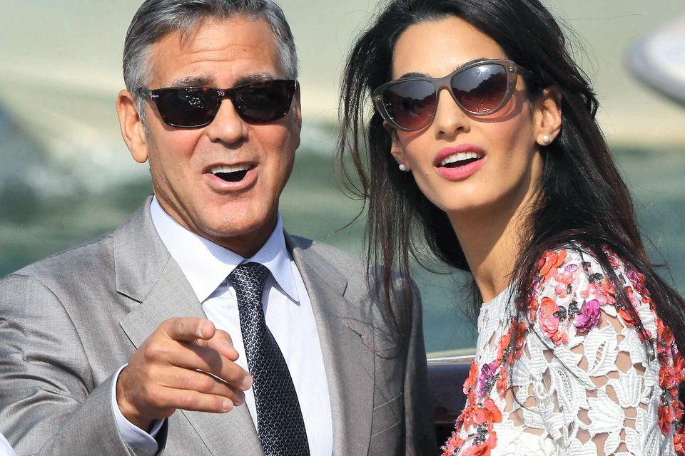 George Clooney and Amal Alamuddin.