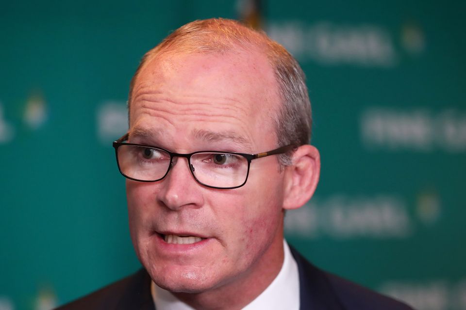 Tanaiste Simon Coveney during the Fine Gael parliamentary meeting at the Garryvoe Hotel in Cork.