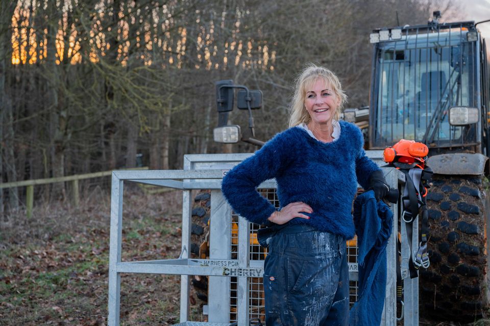 Jeremy Clarkson's Irish partner Lisa Hogan drives farm machinery with the best of them. Photo: Amazon