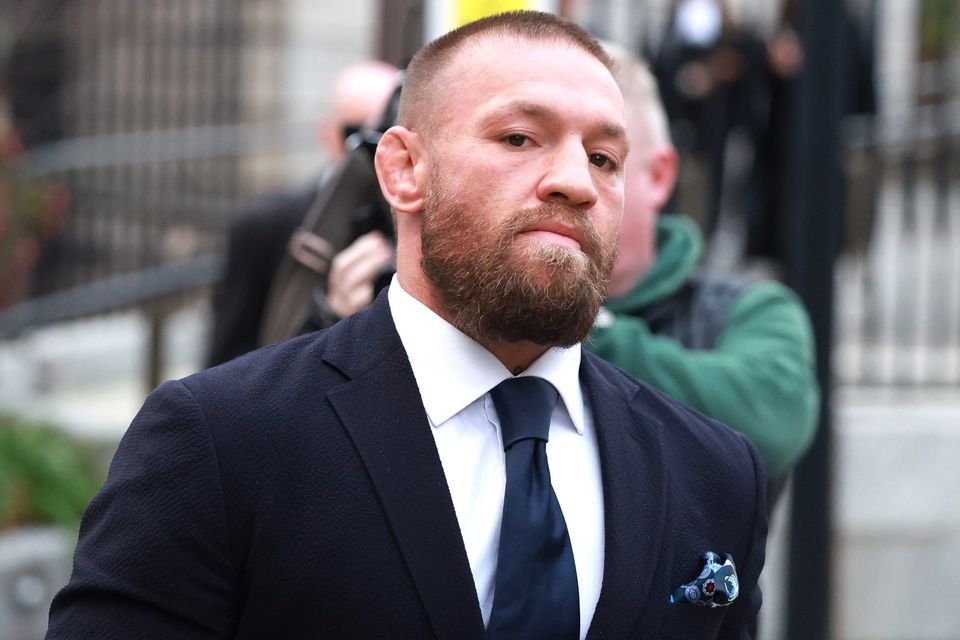 Conor McGregor outside court. Photo: Collins