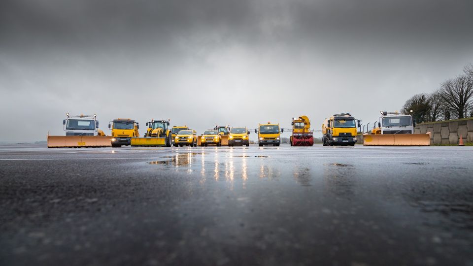 Snow and ice teams prepare to face plunging temperatures at Cork Airport Photo: Daa