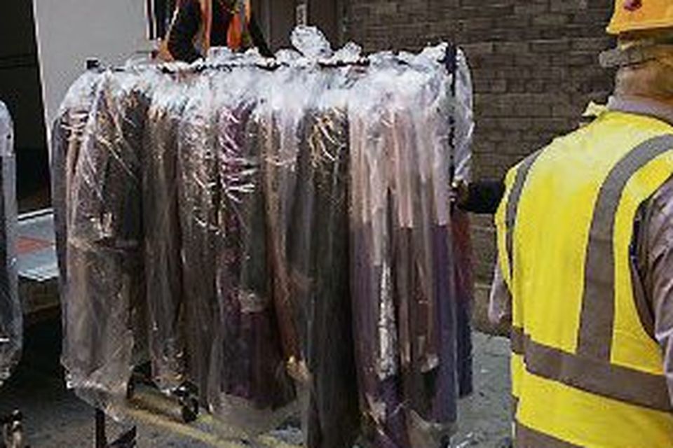 New stock arrives at Clerys. Photo: Doug O'Connor