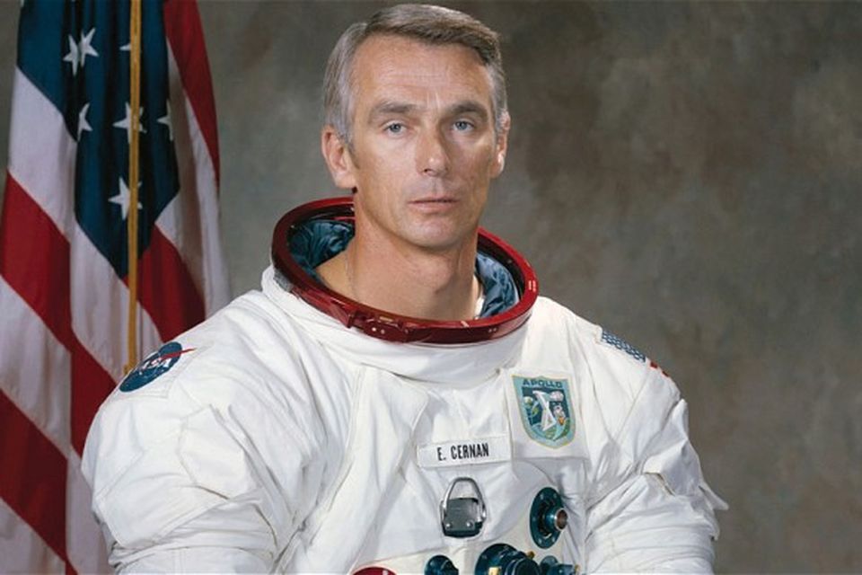 Apollo 17 Commander Eugene Cernan's camera is still sitting exactly where it was left with its lens pointing out into space; an experiment into solar cosmic radiation he hoped could be collected by future astronauts. Photo: Getty Images