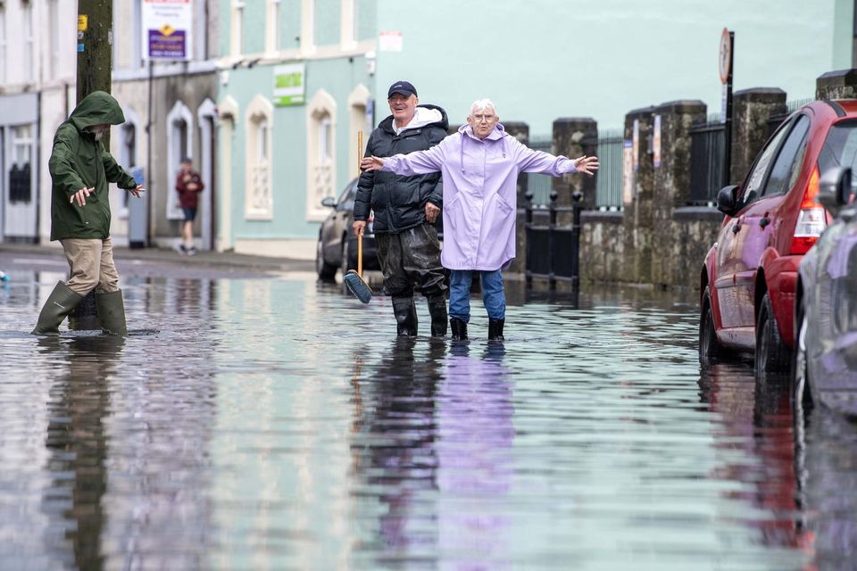 A major deluge of rain in Tralee has caused significant flooding, including in the Moyderwell area. Photo by Domnick Walsh