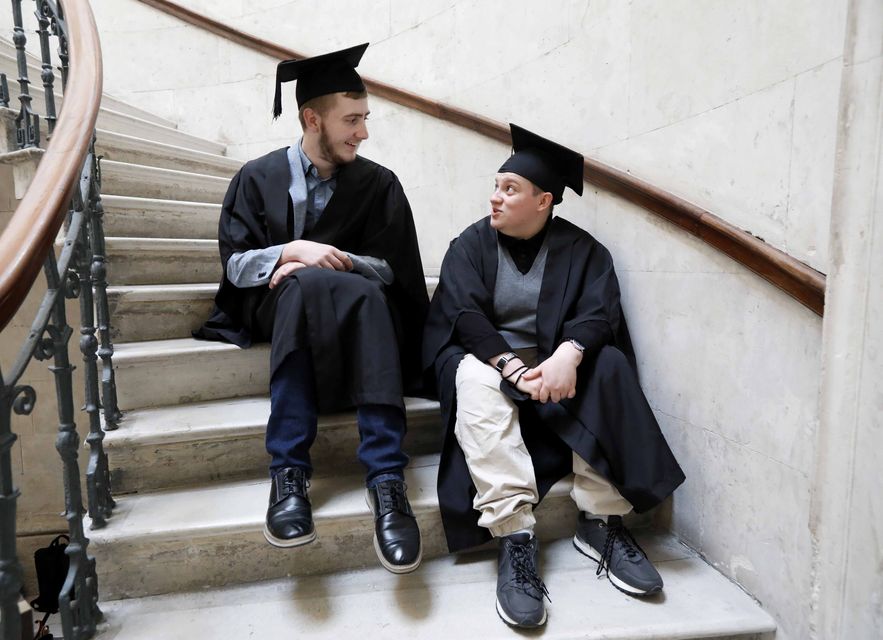 NOW Group graduates Josh Byrne and Amy Dowley. Pic: Mark Stedman