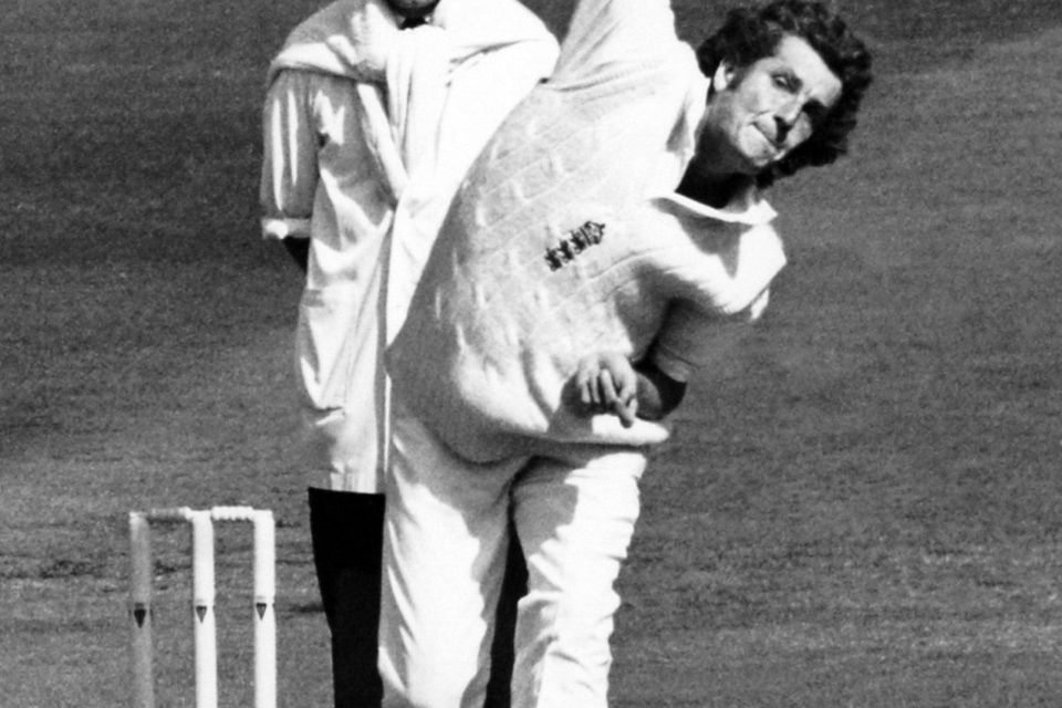 File photo dated 03-06-1983 of England and Warwickshire fast bowler Bob Willis watched by umpire Bill Alley PRESS ASSOCIATION Photo. Issue date: Wednesday December 4, 2019. Former England captain and cricket pundit Bob Willis has died at the age of 70, Sky Sports has announced. See PA story CRICKET Willis. Photo credit should read: PA/PA Wire.