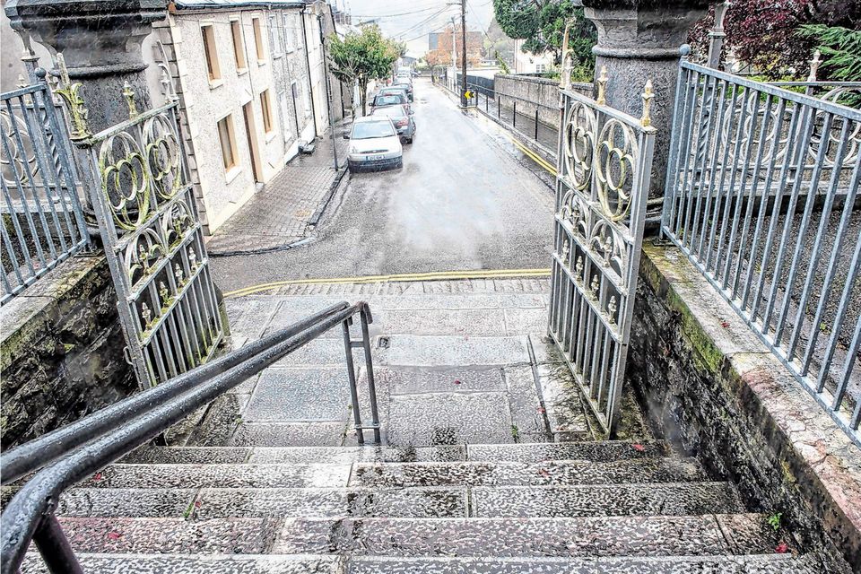 The chapel steps in Fermoy where  Conor Dwyer and Sheila Dwyer went missing