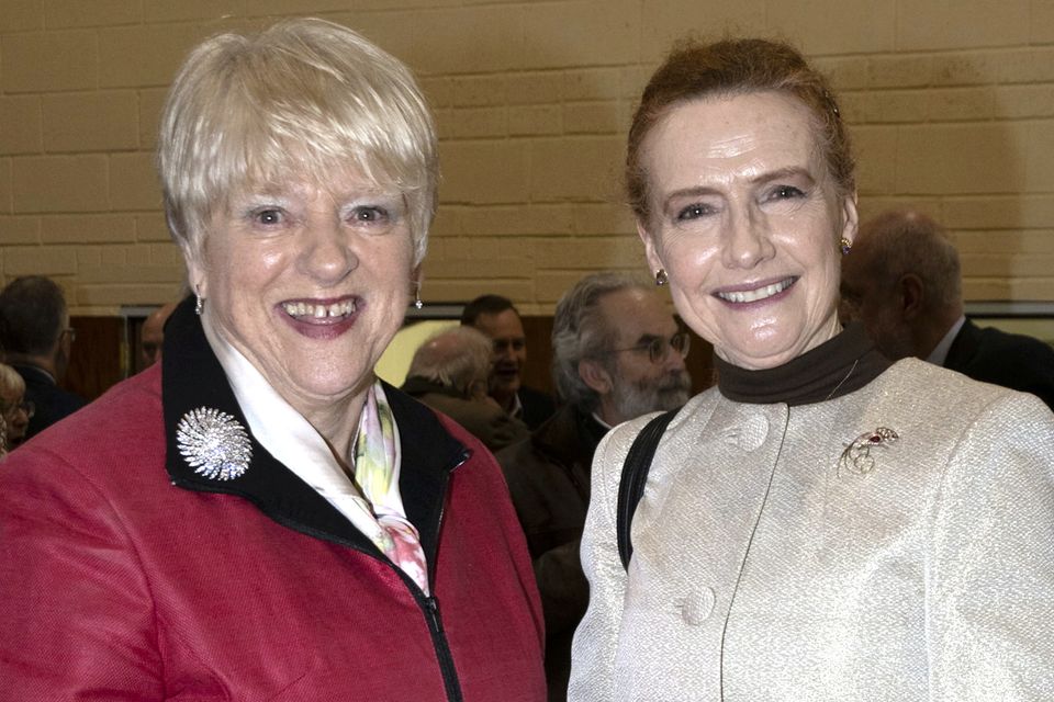 Elva Byrne and Joan Griffith at the Service of Institution of The Reverend Niall Ralph Stratford in St Mary's Church, Blessington.
