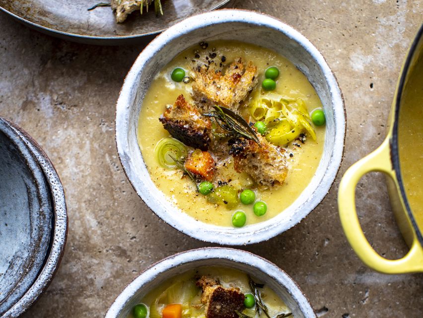 Donal Skehan's soothing soup recipes — farmhouse vegetable, spicy chickpea,  tomato and lentil, and slurpy chicken and sweetcorn