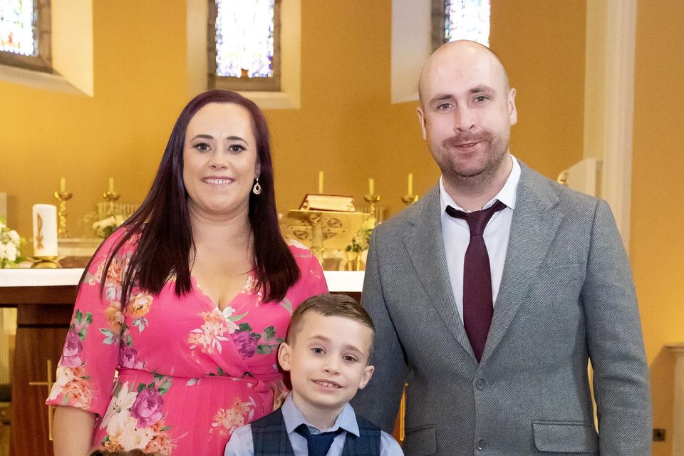 St Canices and Shanbogh communion. From left; Annabelle, Shirlie, Corey and Michael Arnold from New Ross. Photo; Mary Browne