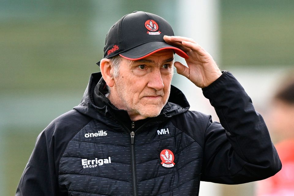Derry manager Mickey Harte. Photo: Ramsey Cardy/Sportsfile