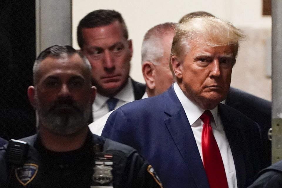 Donald Trump arrives in court in New York earlier this month. Photo: Getty