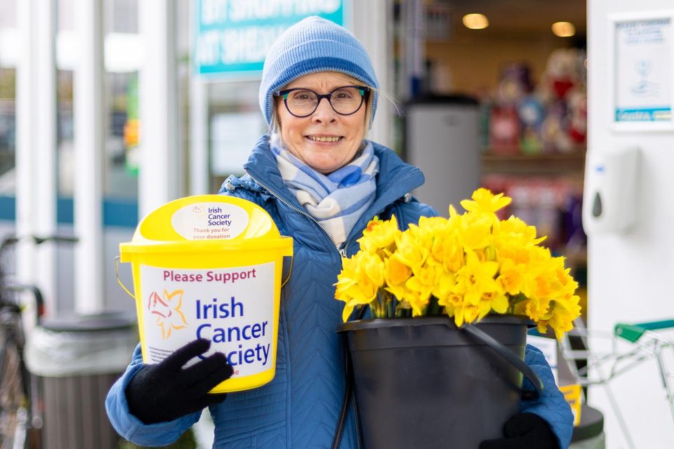 Miriam Murphy pictured at Sheahan's Centra on Muckross Road on Daffodil Day on Friday. Photo by Tatyana McGough.