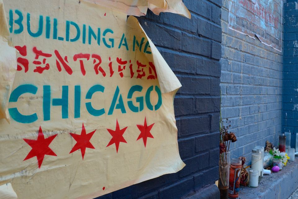 Gentrification Shrine: Chicago. Photo: Thomas Breathnach