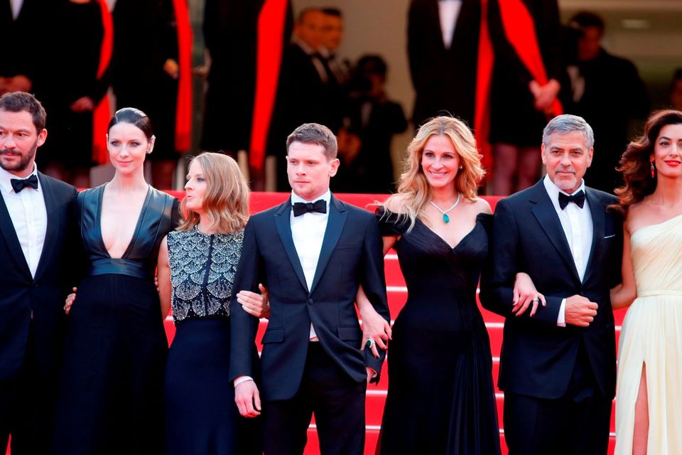 Cannes, France. 12th May, 2016. Jack O'connell, Amal Clooney