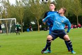 thumbnail: Stephen Hanley of Leinster and Oisin Connolly for Connaught during the Under 18 Interprovincial tournament final at the AUL Complex Clonshaugh
