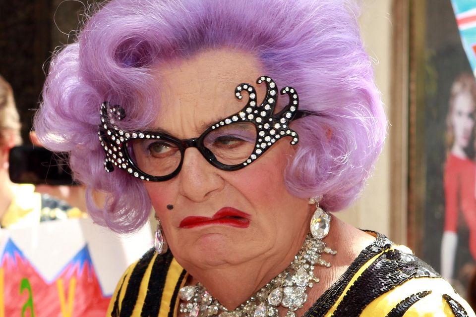 Barry Humphries as his alter ego, Dame Edna Everage (Sean Dempsey/PA)
