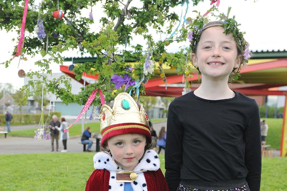 Ultan McGinty and Nessa Dooley were crowned 'King and Queen' of the May Bush Festival in Gorey on Sunday evening. Pic: Jim Campbell