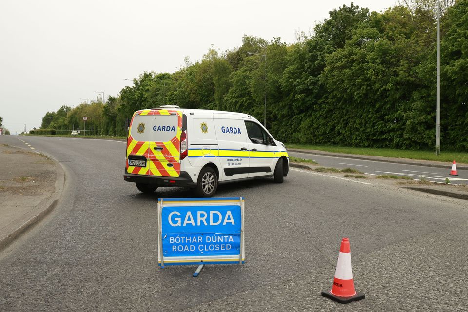 The scene on the R132, the old Swords to Balbriggan Road, in the Lanestown area.