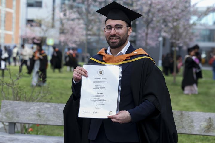 Palestinian tech student tops class at Dublin university after creating AI-powered sustainability app