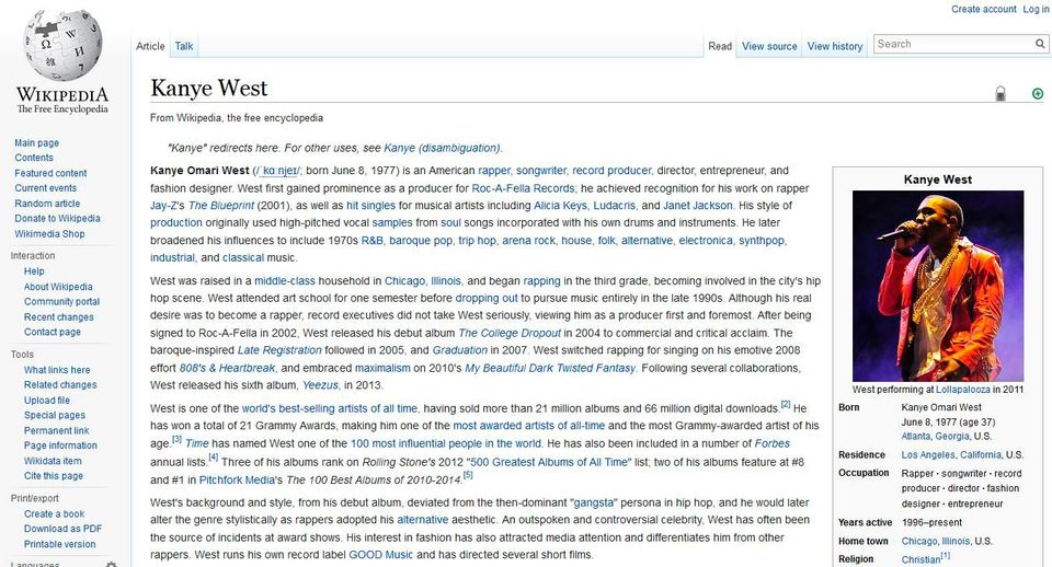 Kanye West - Simple English Wikipedia, the free encyclopedia