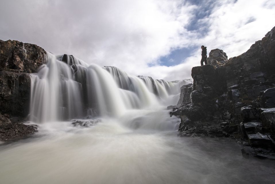 Kolufossar waterfall. PA Photo/Renato Granieri.