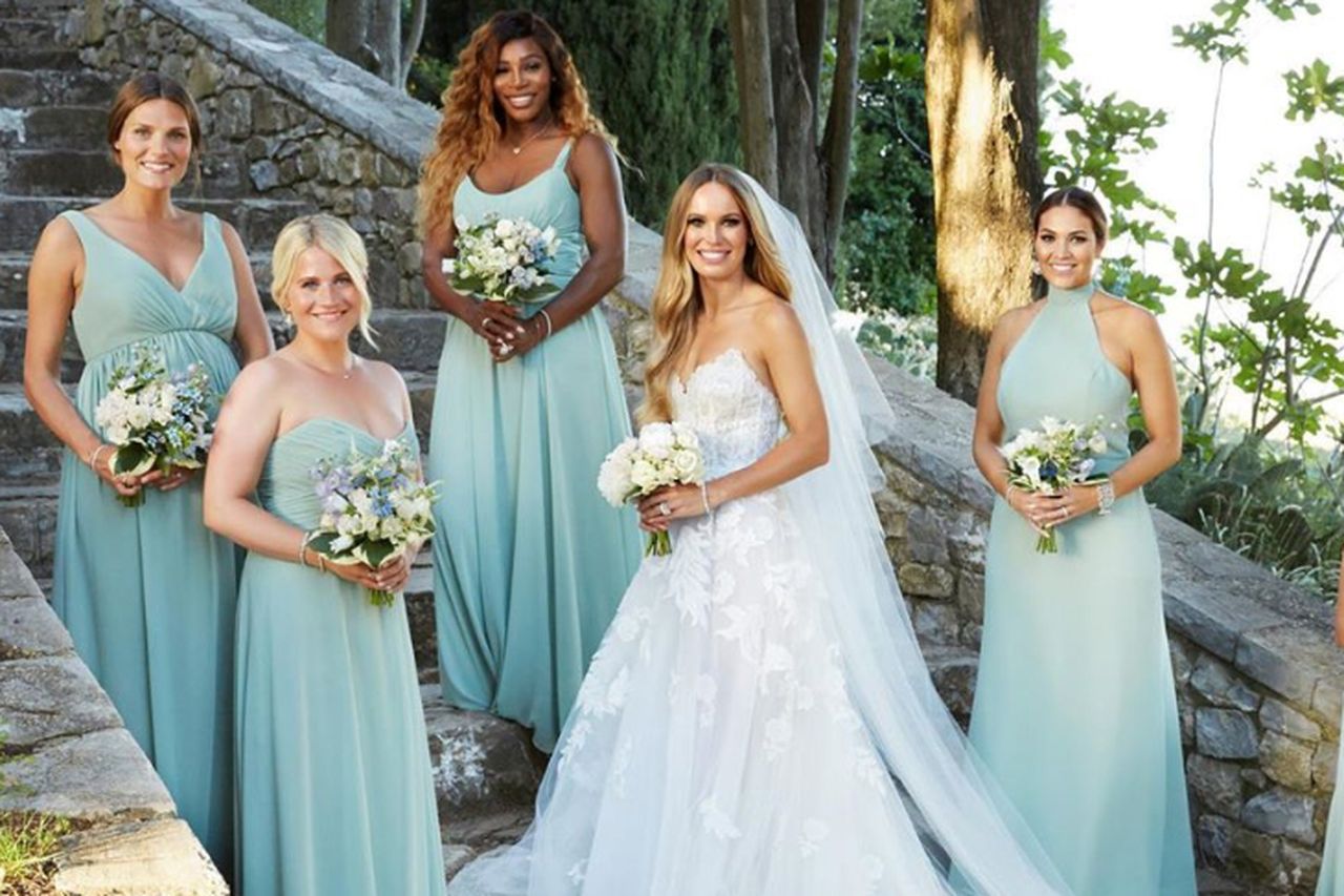 Happy wedding!! Serena Williams shares a happy moment at Caroline ...