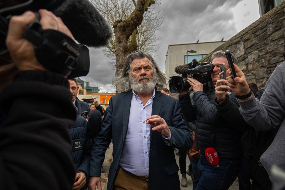 Gerry 'The Monk' Hutch leaving court after acquittal. Photo: Mark Condren