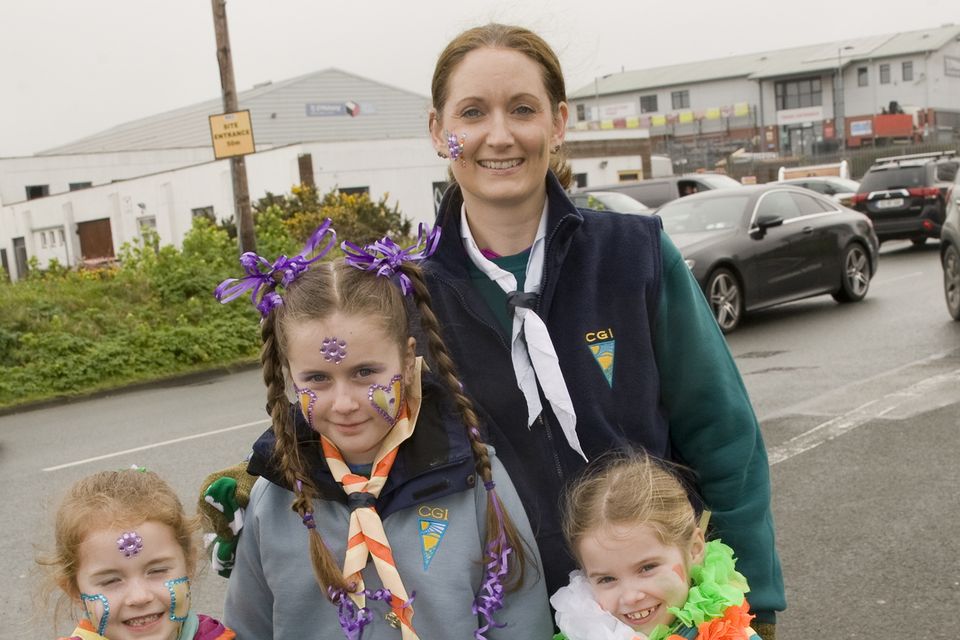 Morgan Dowling, Amelia Mc Loughlin, Leah Byrne and Charlotte Dowling at the Arklow parade.
