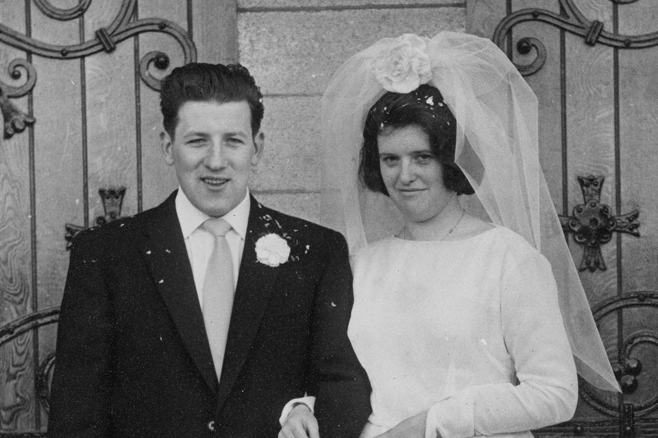 John and Helen Deegan photographed on their wedding day.