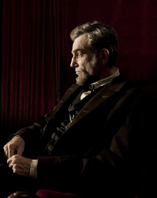 Daniel Day-Lewis portraying Abraham Lincoln