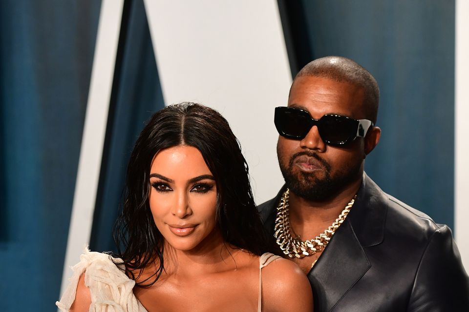 Kim Kardashian & Kanye West Attend Vanity Fair Oscars After-Party