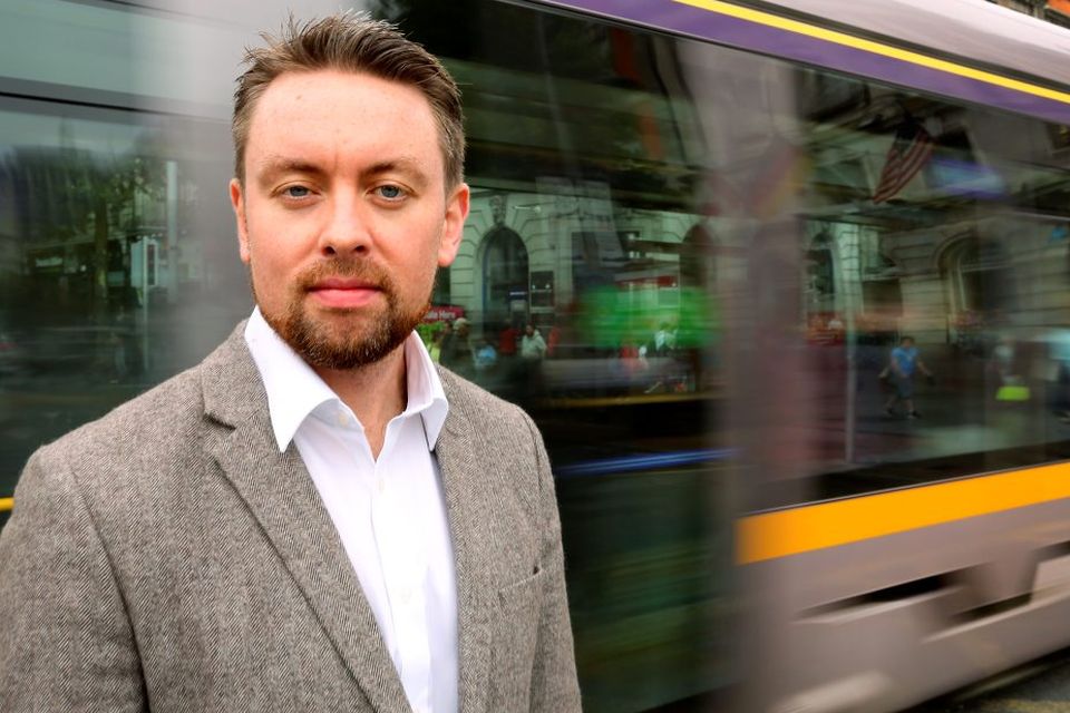 Donal Lynch pictured with the Luas