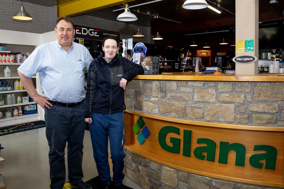 John O'Shea from Glana and Niamh Una O'Leary who has started work in Glana. Photo; Mary Browne