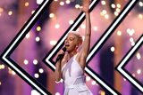 thumbnail: SuRie from Great Britain performs the song 'Storm' in Lisbon, Portugal, Monday, May 7, 2018 during a dress rehearsal for the Eurovision Song Contest. The Eurovision Song Contest semifinals take place in Lisbon on Tuesday, May 8 and Thursday, May 10, the grand final on Saturday May 12, 2018. (AP Photo/Armando Franca)